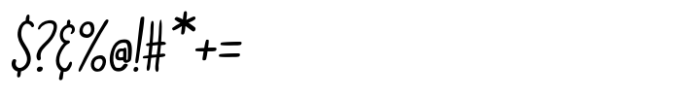Doodler Italic Font OTHER CHARS