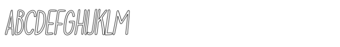 Doodler Outline Italic Font