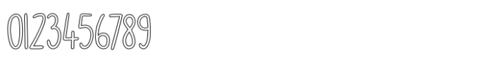 Doodler Outline Font OTHER CHARS