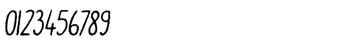 Doodler Rough Italic Font OTHER CHARS