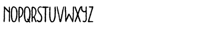Doodler Rough Font LOWERCASE
