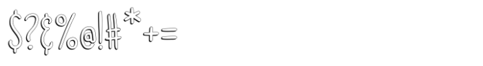 Doodler Shadow Font OTHER CHARS