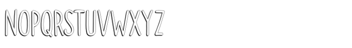 Doodler Shadow Font UPPERCASE