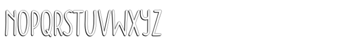 Doodler Shadow Font LOWERCASE