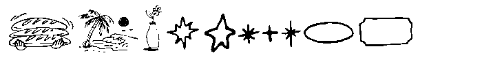 Doodles Carnival Dingbat Font OTHER CHARS