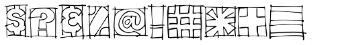 Doodles the Alphabet Line Font OTHER CHARS