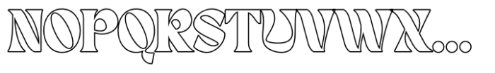 Doremy Outline Font UPPERCASE
