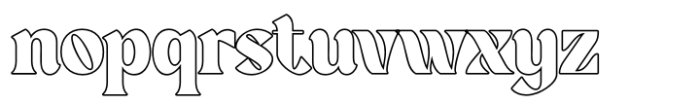 Doremy Outline Font LOWERCASE