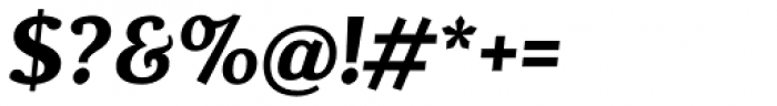 Dorica Bold Italic Font OTHER CHARS