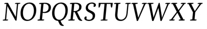 Dorica Italic Font UPPERCASE