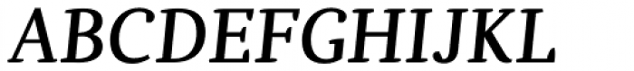 Dorica Medium Italic Font UPPERCASE