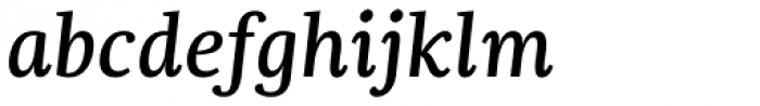 Dorica Medium Italic Font LOWERCASE