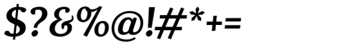 Dorica SemiBold Italic Font OTHER CHARS