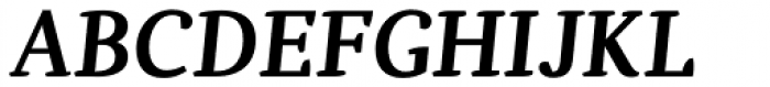 Dorica SemiBold Italic Font UPPERCASE