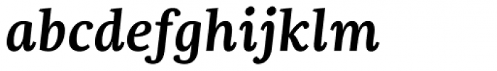 Dorica SemiBold Italic Font LOWERCASE