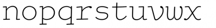 Dossier Ultra Thin Font LOWERCASE