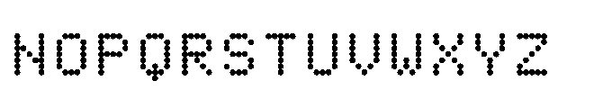 Dot Matrix Mono VP Bold Font UPPERCASE