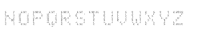 Dot Matrix Mono VP Bubble Font UPPERCASE