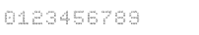 Dot Matrix Mono VP Double Font OTHER CHARS
