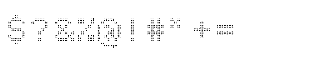 Dot Matrix Mono VP Double Font OTHER CHARS