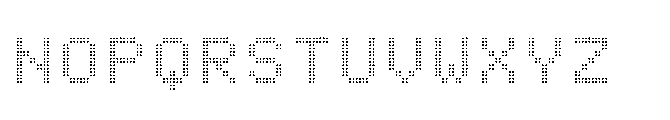 Dot Matrix Mono VP Double Font UPPERCASE