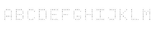 Dot Matrix Mono VP Light Font UPPERCASE
