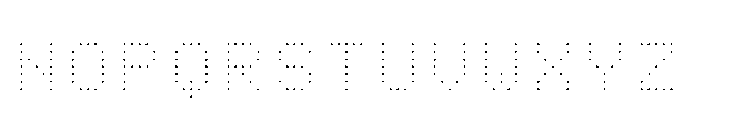 Dot Matrix Mono VP Light Font UPPERCASE