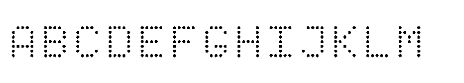 Dot Matrix Mono VP Regular Font UPPERCASE