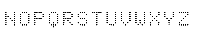 Dot Matrix Mono VP Regular Font UPPERCASE