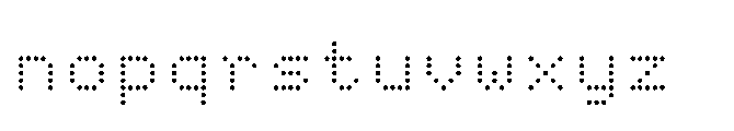 Dot Matrix Mono VP Regular Font LOWERCASE