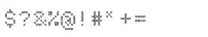 Dot Matrix Mono VP Triple Font OTHER CHARS