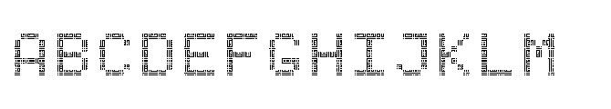 Dot Matrix Mono VP Triple Font UPPERCASE