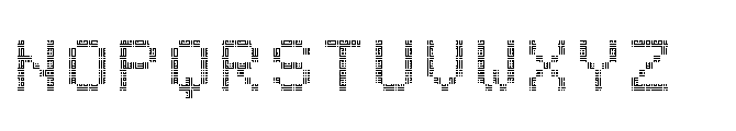 Dot Matrix Mono VP Triple Font UPPERCASE