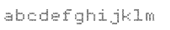 Dot Matrix Mono VP Triple FONT