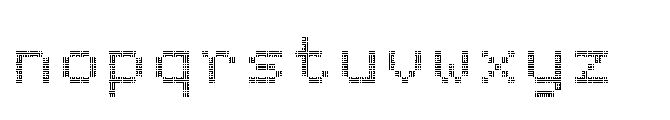 Dot Matrix Mono VP Triple Font LOWERCASE