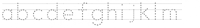 Dot To Dot Guides Font LOWERCASE