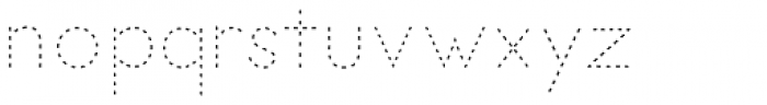 Dot To Dot Regular Font LOWERCASE