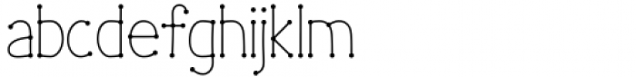 DotLinDot Thin Font LOWERCASE