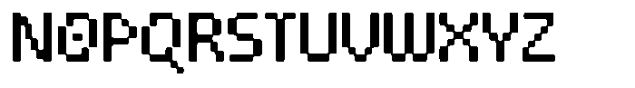Dotmax Font UPPERCASE