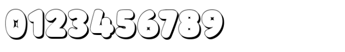 Double Bubble 3 D Outline Bold Font OTHER CHARS