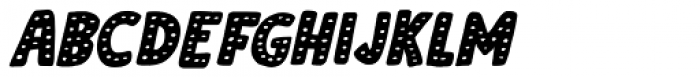Doubledecker Dots Italic Font UPPERCASE