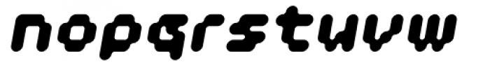 Doubleoseven ExtraBold Oblique Font LOWERCASE
