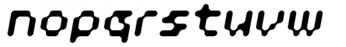 Doubleoseven Oblique Font LOWERCASE