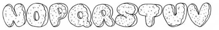 Dough Nuts Spinkled Font UPPERCASE