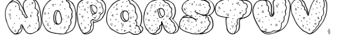 DoughNuts Spinkled Font LOWERCASE