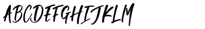Doughty Brush Regular Font UPPERCASE