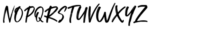Doughty Brush Regular Font UPPERCASE