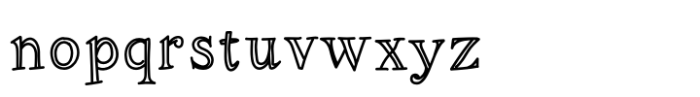 Dowly Regular Font LOWERCASE