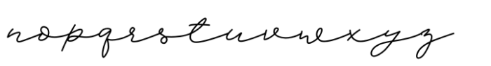 Dowly Script Font LOWERCASE