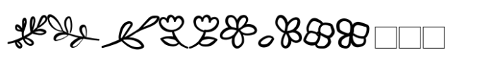 Dowly Symbols Font LOWERCASE